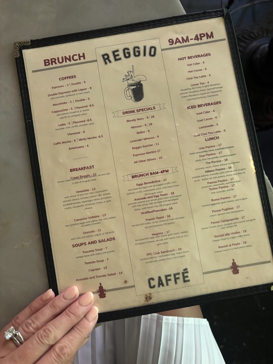 Caffe Reggio Menu - Image 5